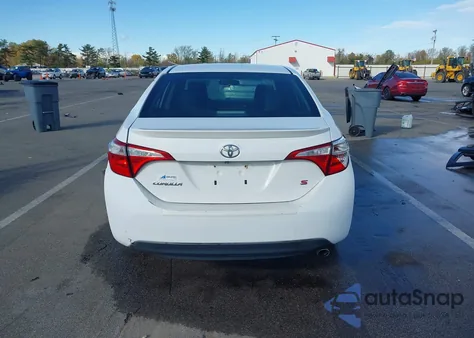 2014 Toyota Corolla S Plus z USA, uszkodzony, nr VIN 2T1BURHE0EC038052